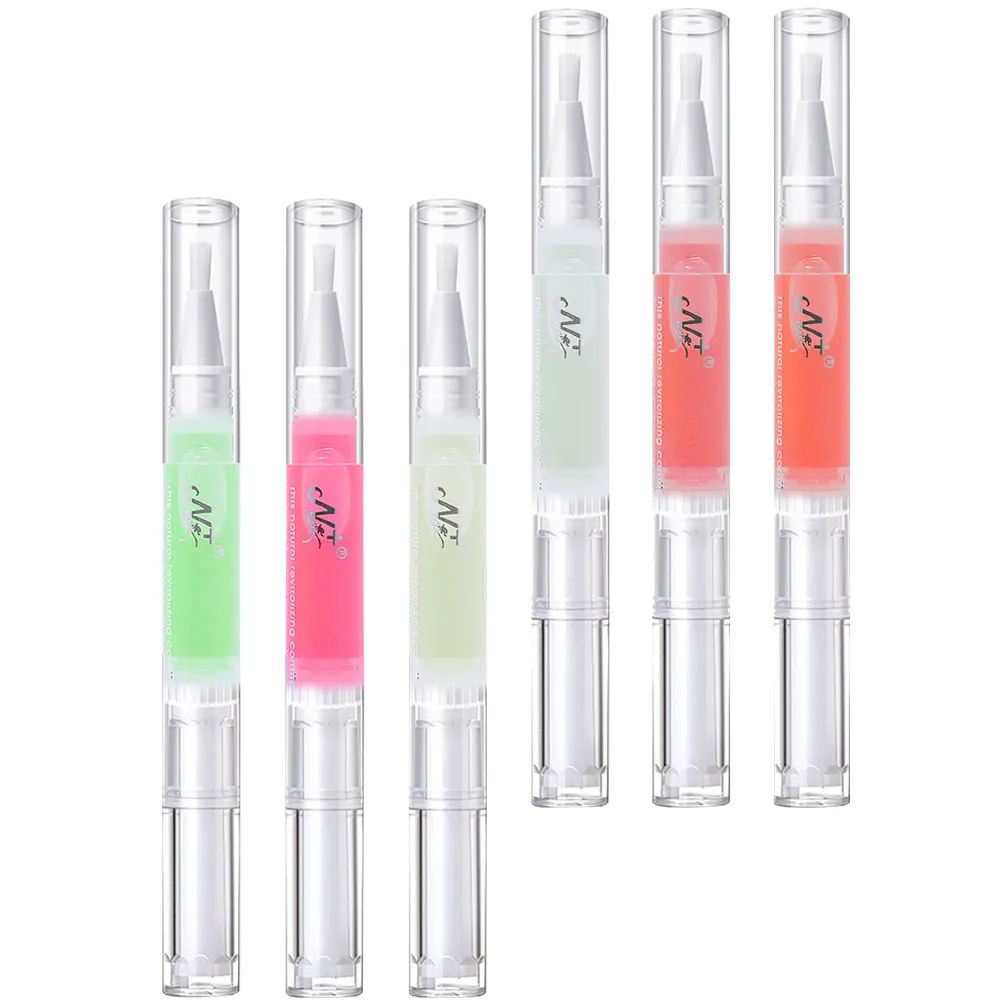 

6Pcs Nail Nourishing Cuticle Oil Pen Portable Lightweight for Daily Manicure Salon Home DIY Repair Dry Rough Nails Cuticle Care