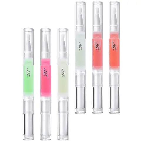 Bilashmart 6Pcs Nail Care Oil Pens Professional Manicure Cuticle Oil Pen Repair Dry Cuticle Nourishing Salon Moisturizer