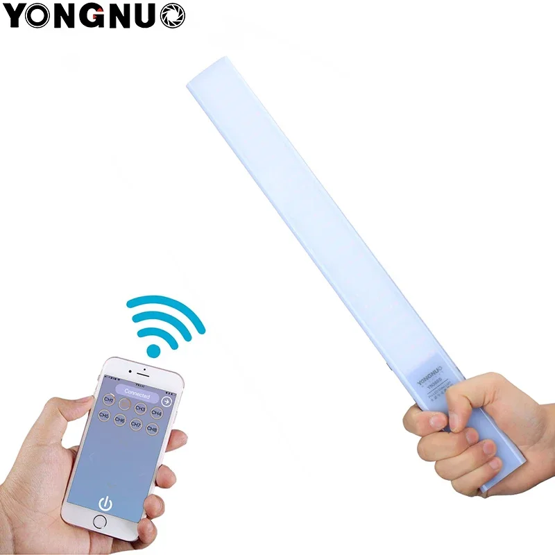 YONGNUO YN360S Ручной светодиодный светильник для видеопалочки 3200k-5600K 5600k с регулируемой яркостью Приложение Пульт дистанционного управления CRI95 Свет для фотостудии