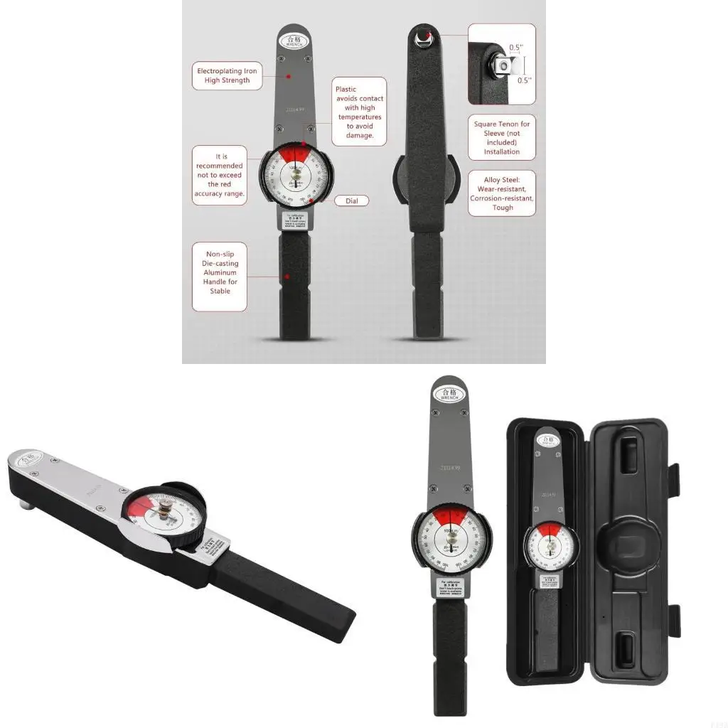 

F19B Industrial Dialled Torque Wrench AntiSlip Handle Aluminum Construction