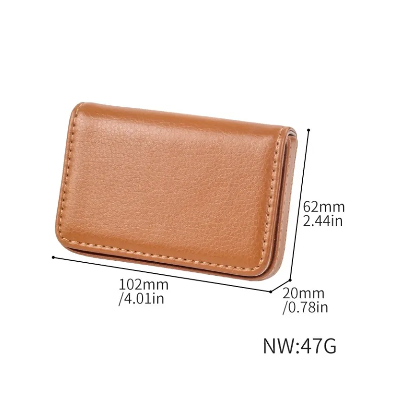Portable For 8mm Cigarette case PU leather Business card holder style magnetic attraction Cigarette Box Men Smoking Accessories