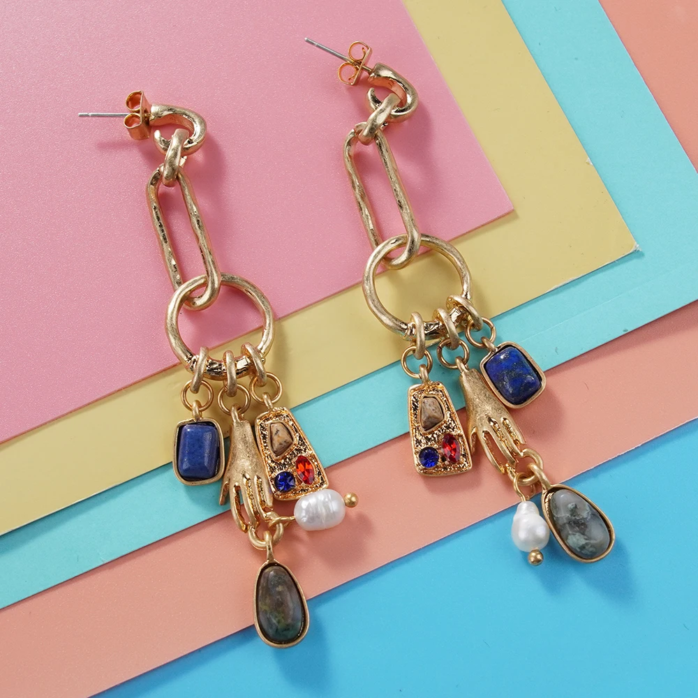 

Earrings Shandong Geometric Metal Fashion Push Back Bohemia Stud Earrings Jewellery Woman Cheap Price