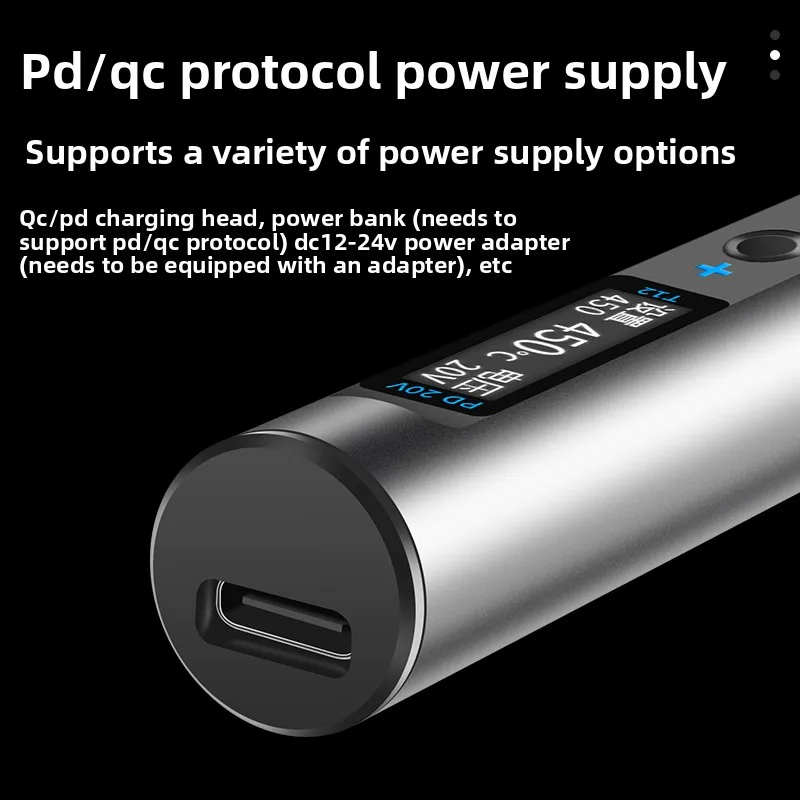 Portable  T12PRO  Electric Soldering Iron  Temperature Adjustable Solder Welding Station Fast Heating