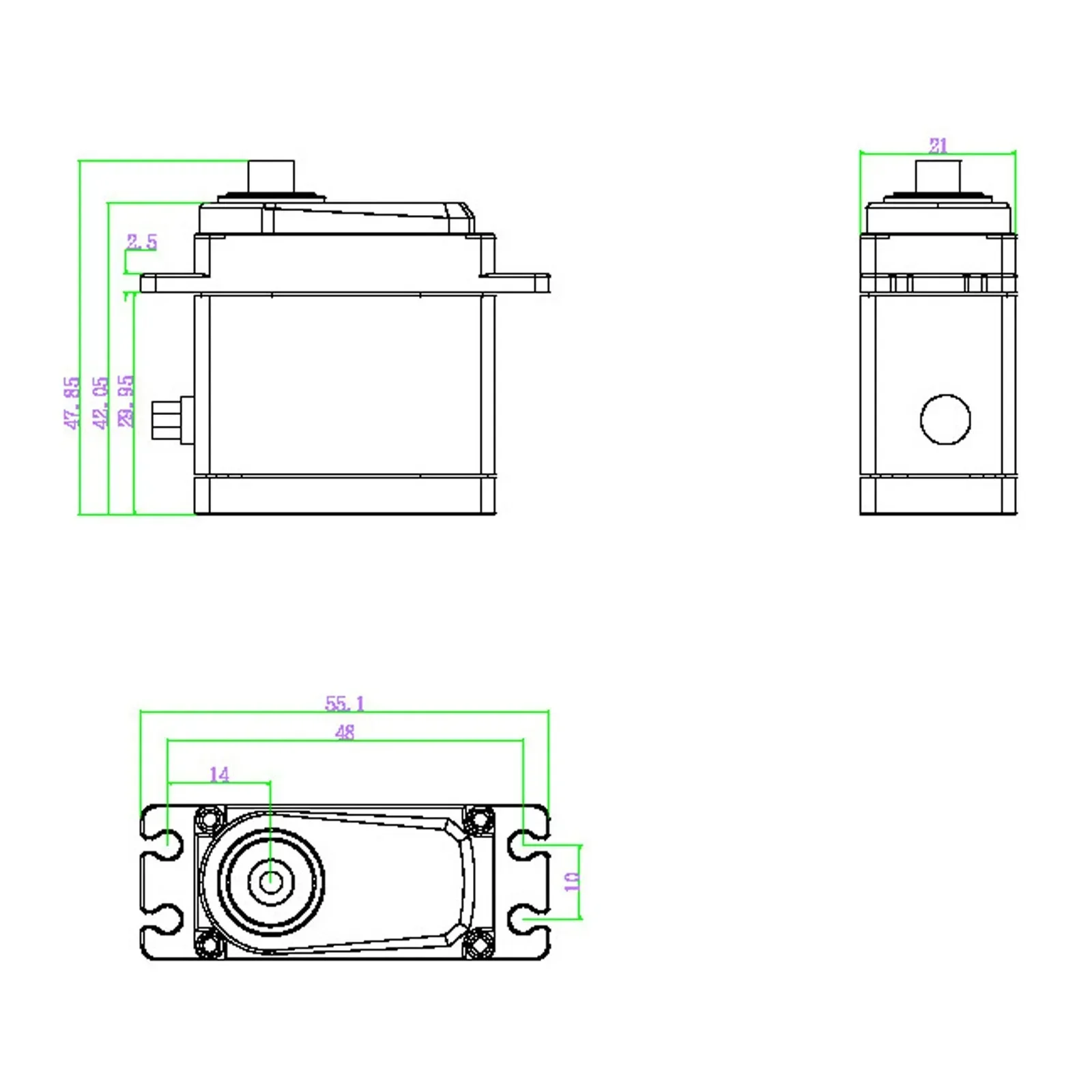 Servo digital rc 70kg, todo em metal, ip67, à prova d'água, 5.0-8.4v, motor sem escova, engrenagem de aço, modelo rc, carros, grau industrial, robô servo