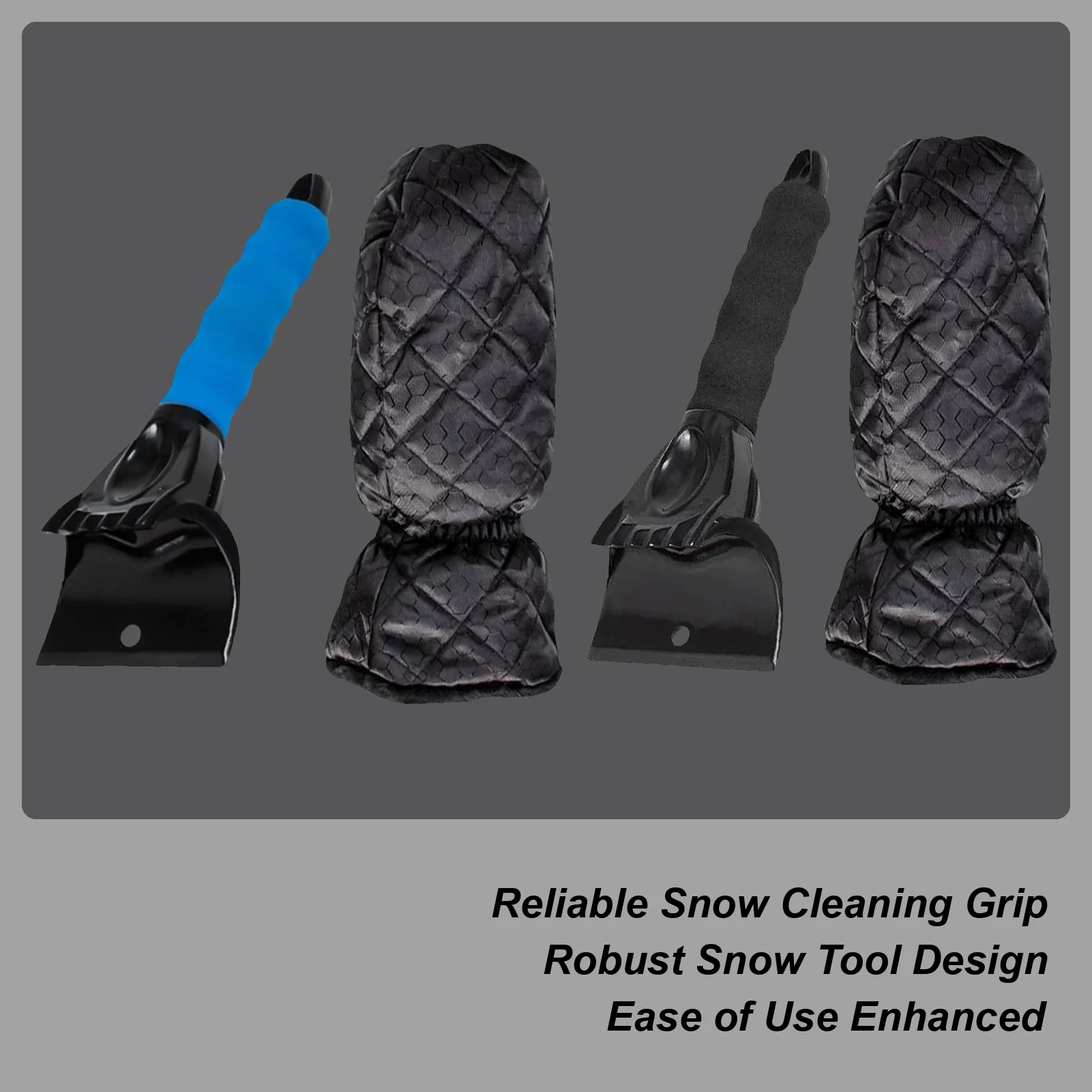 

Лобовое стекло автомобиля, скребок для льда, рукавицы, водонепроницаемая щетка для лопаты для снега с теплыми перчатками, инструменты для удаления снега без царапин, чистящие средства