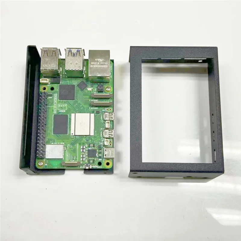 

Superb For Raspberry Pi 5 Metal Protective Case Supports Installation 3.5Inch Screen Official Heat Sinks For Rpi 5 Accessories