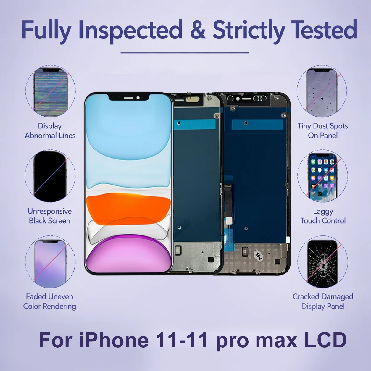 OLED For iphone 11 LCD 11 Pro Display Touch Screen Assembly For iPhone 11 Pro Max LCD Face ID Digitizer Screen Incell Replacemen