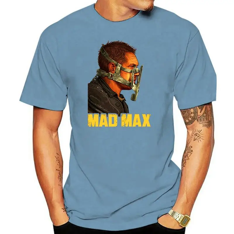 Mad Max Fury Road V7 Movie Poster Tom Hardy T-Shirt Black Red All Sizes S-3Xl Unisex Loose Fit Tee Shirt