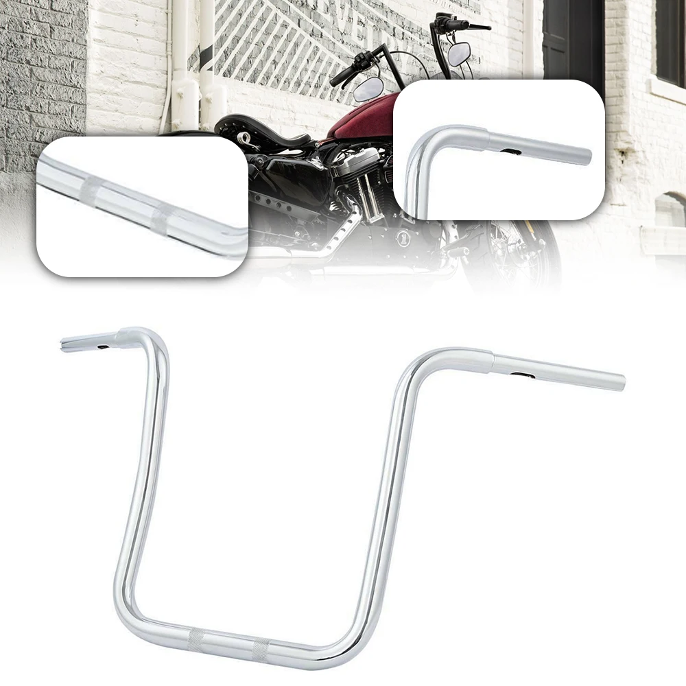 Latest Modification Universal High Handlebars with Goat Horns for Harley Easy Installation Universal Handrail Customizable Color