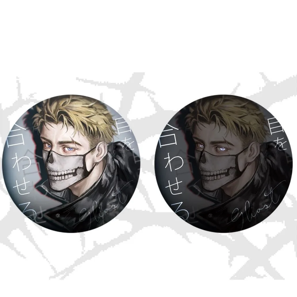 

New Call of Duty Cosplay merchandise with high appearance Ghost badge decorations, collectible gifts, and millet