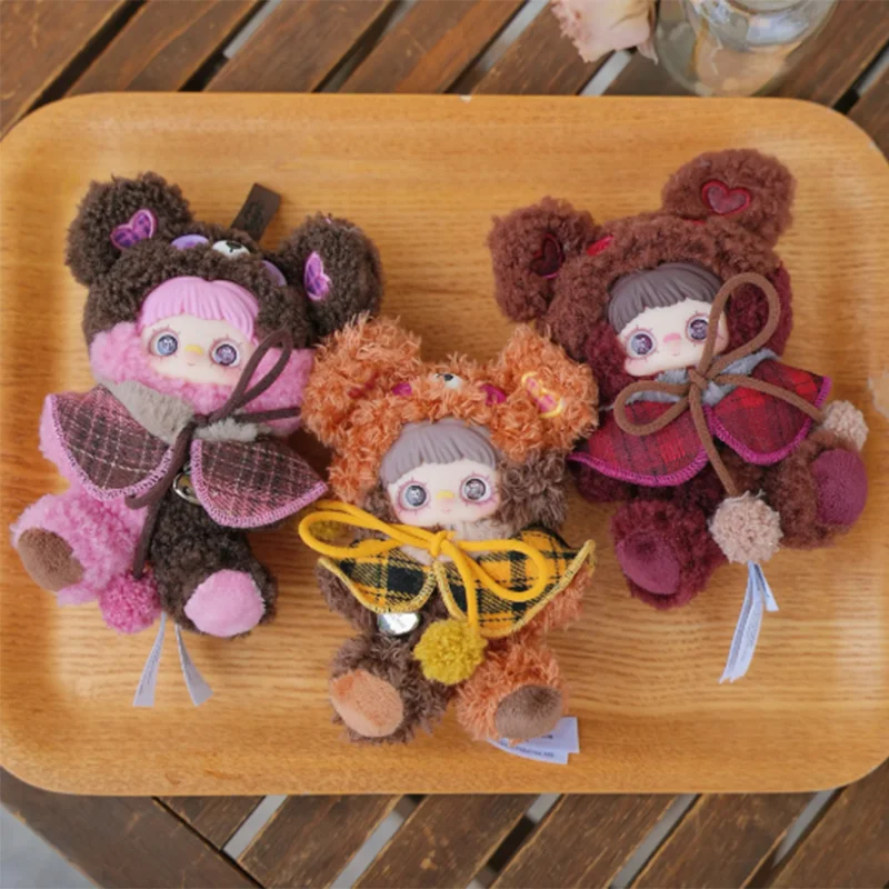 

Meimei Bear Cookie слепая коробка плюшевая игрушка кукла настольный орнамент рюкзак кулон коллекционный милый подарок аутентичный на складе