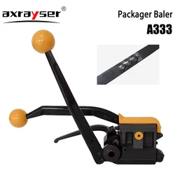 Manual A333 Packager Baler Sealless Steel Strapping Machine Belt Packaging Banding Bander Packing Machinery Steel Strip