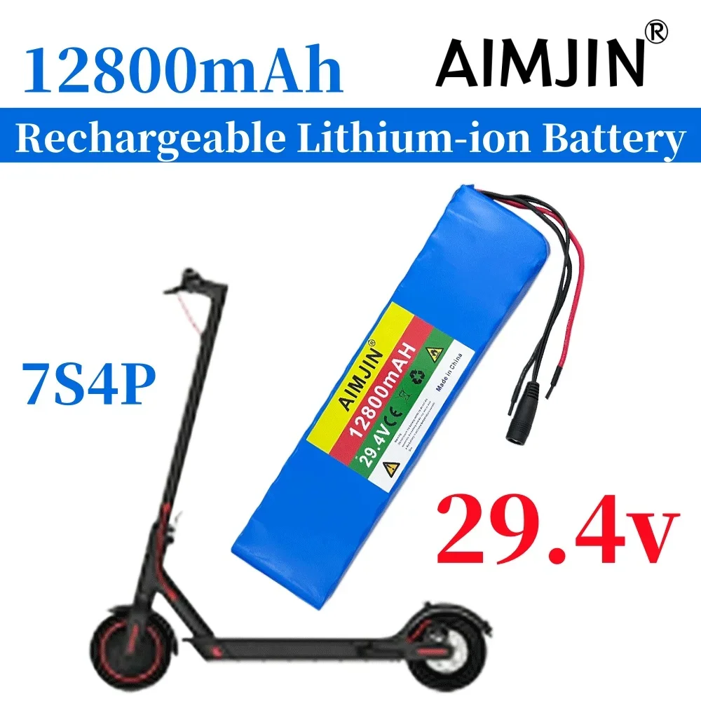 

29.4V 12800mAh 7S4P 18650 Battery Lithium Ion Battery For transportation equipment Outdoor Power Supplies etc+charger