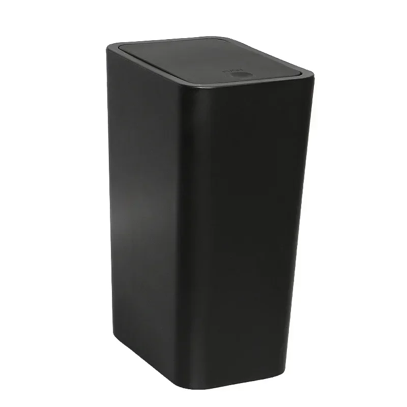 10L Small Trash Can with Press Button Lid for Toilet Bathroom Bedroom Living Room Plastic Wastebasket Garbage Waste Bins