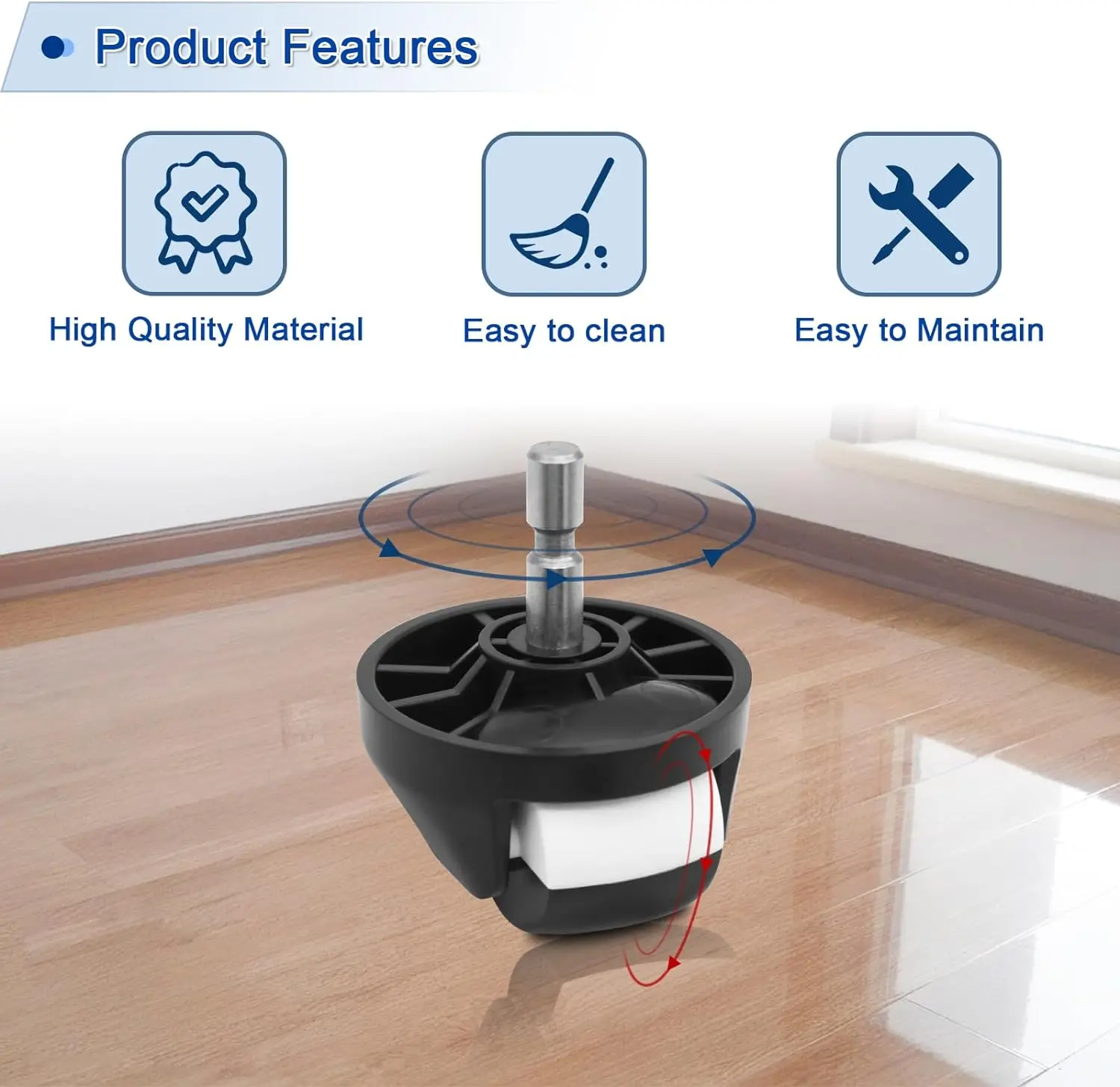 Front Wheel Caster Assembly For iRobot Roomba 500  600 700 800 900 i7 E5 E6 Series Robot Vacuum Cleaners Anti-Slip Accessories