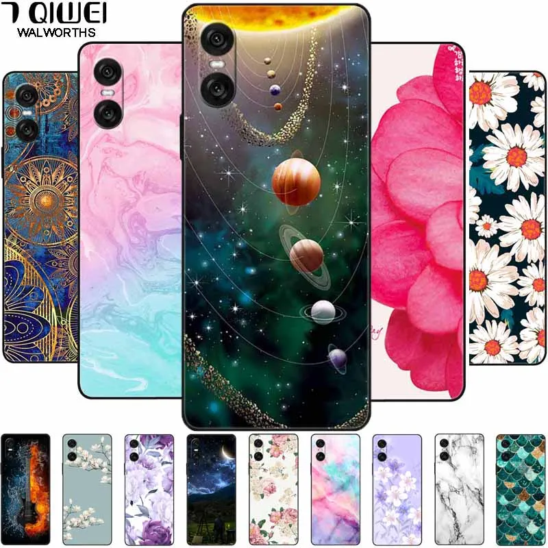 For Sony Xperia 10 VI Case Silicone Marble Soft Cover Cool Printed Cases For Sony Xperia 1 VI Cover IVI 10VI Fashionable Bags