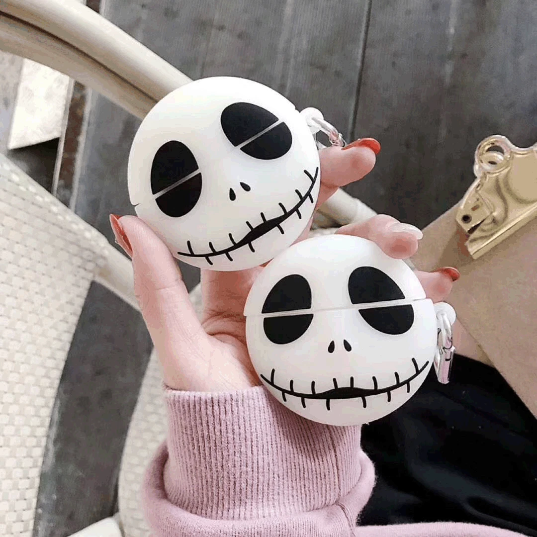 Cool Skull Case for Apple AirPods 1 2 3rd Case for AirPods Pro Luminous Case Earphone Case Protective Cover