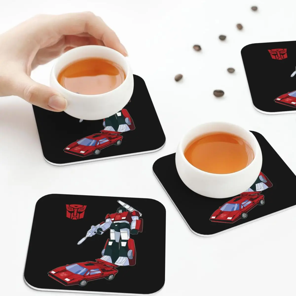 

Подставки для салфеток, кожаные салфетки, водонепроницаемые изоляционные кофейные коврики для дома, кухни, обеденные подушечки, набор из 4 шт.