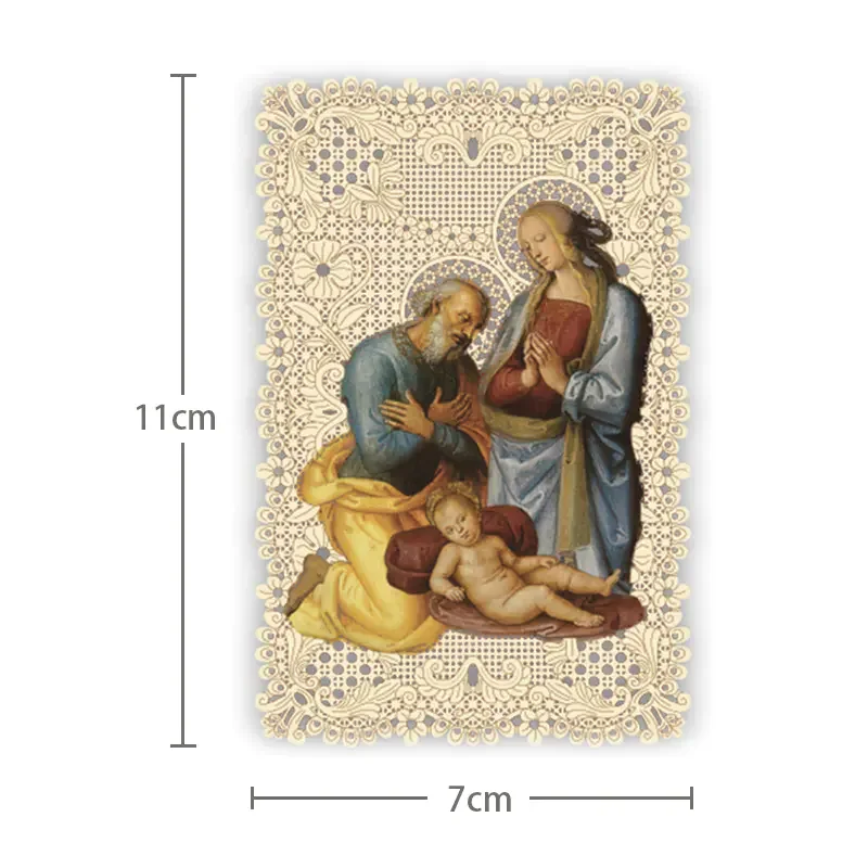 Jesus Holy Family Religious Figures Christ Bookmark Christian Catholic Icon Card Exquisite Gift Church Souvenir