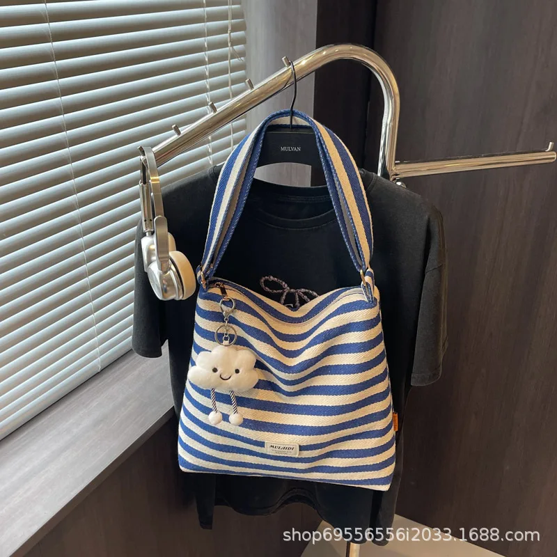 

​​2025 Trendy Striped Tote, Minimalist Crossbody & Shoulder Bag with Spacious Compartment, Perfect for Work & Casual Chic​