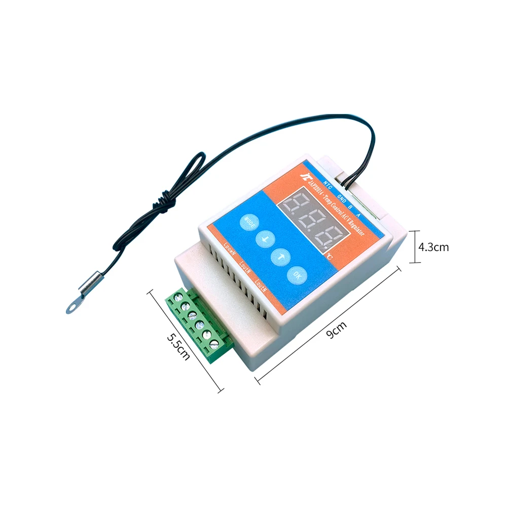 Imagem -06 - Controle de Temperatura ac Fan Regulação de Velocidade do Motor Interruptor Termostato Gabinete do Chassi Aquecimento Comunicação Rs485 ac 220v 110v