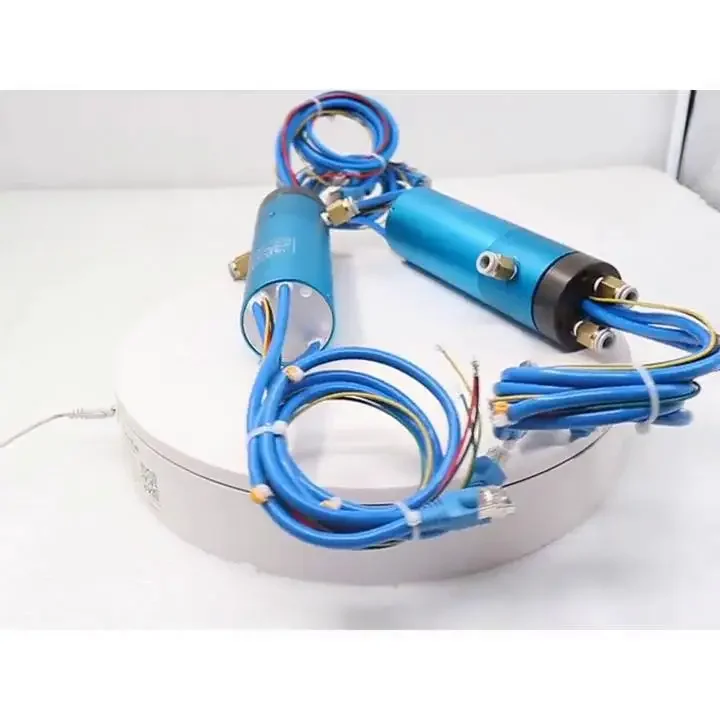 Hydraulic Pneumatic Through Hole Rotary Slip Ring 48 Wire Wireless Air Multi Turn Slip Ring Rotary Joint For Center Pivot