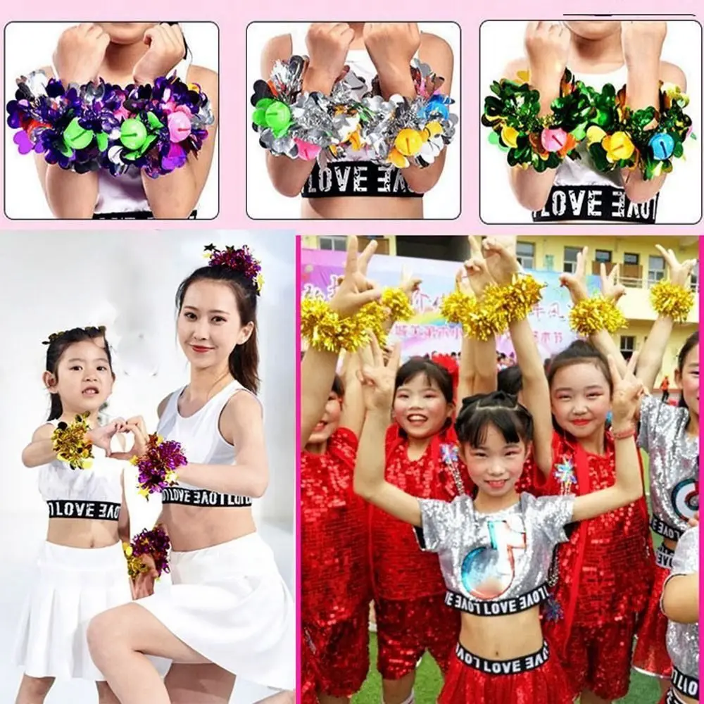 

2pcs Apply to Sports Sports Game Pompoms 10 Styles Cheap Practical Cheerleading Sports Match Supplies Sports Games Bracelet