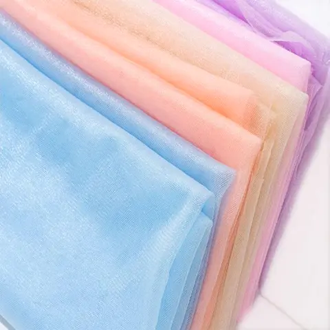 Soft Mesh Tulle Lace Fabric 150x100cm White Black Pink Gauze for DIY Dress Headdress Costume Party Decorative Home Sewing Supply