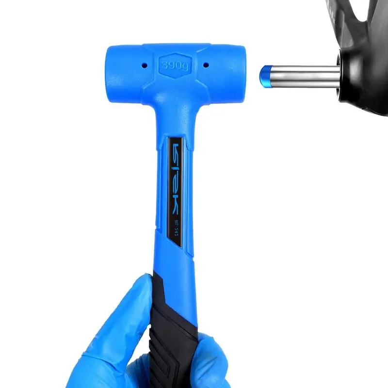 Bicycle Repair Tool Bicycle Maintenance Tool Hammer Low Recoil Rubber Hammer With Solid Head & Soft-grip Handle Durable Soft