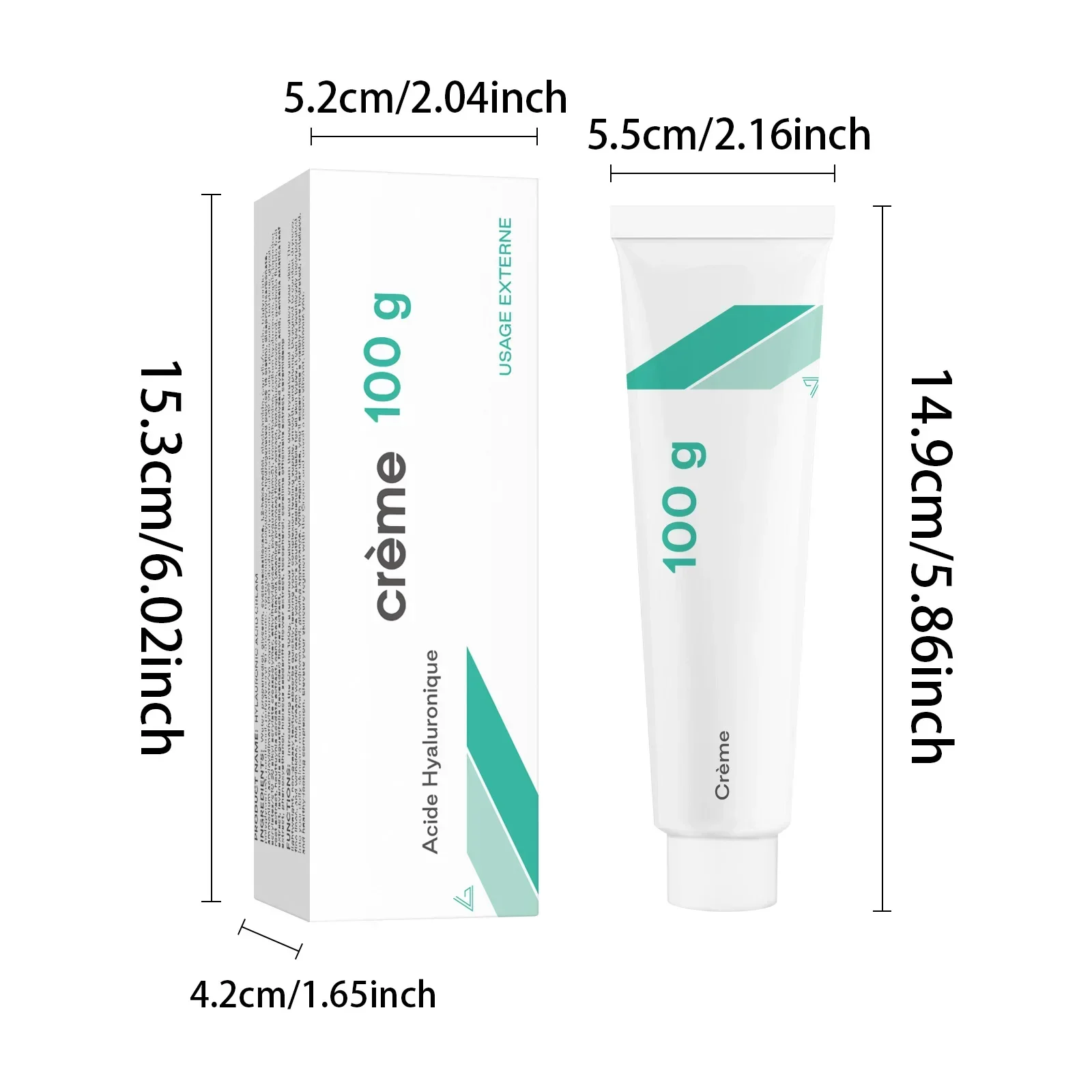 ﻿   كريم HA الكل في واحد 100 جرام لجميع أنواع البشرة، رطوبة عميقة ومضاد للشيخوخة، تفتيح البشرة الجافة المتعبة