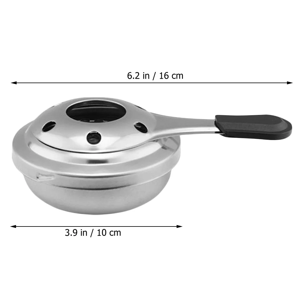 Alcohol Stove Fuel Holder with Cover Container Hot Pot Stainless Steel Chafer Wick