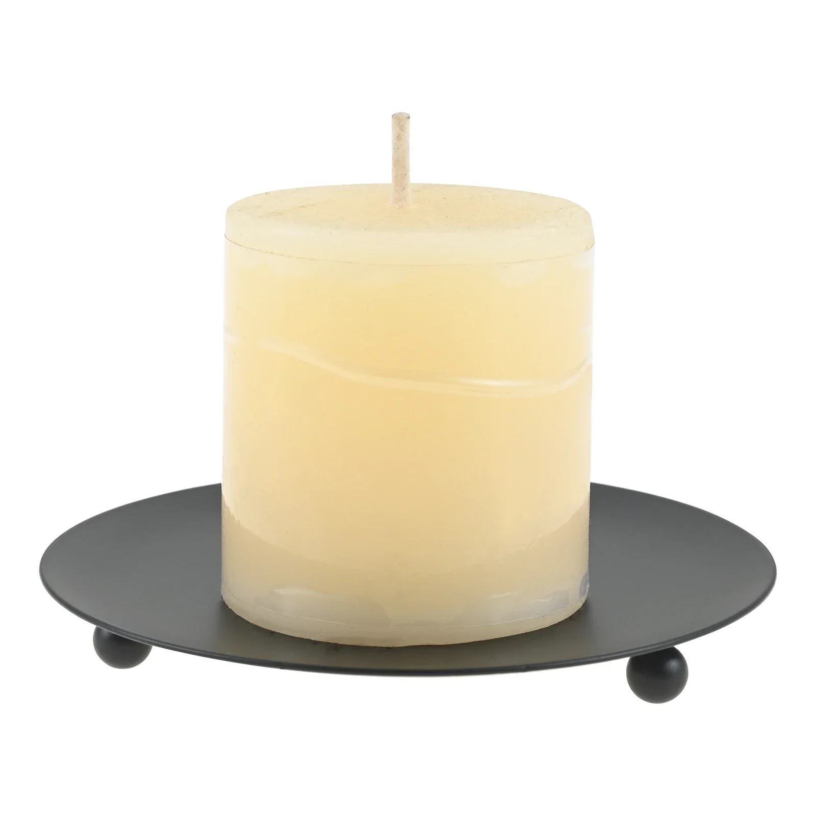 

8pcs Black Pillar Candle Holders Made of Iron,Rust-proof,Sturdy and Durable Fits for Weddings,Festivals or Daily Home Decoration