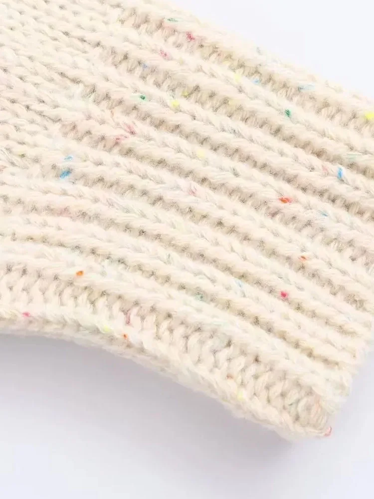 Dames herfstnieuw ontspanning gebreid vest 2025, met geribbelde rand, herfst, comfortabel vest met V-hals, lange mouwen en opgestikte zakken