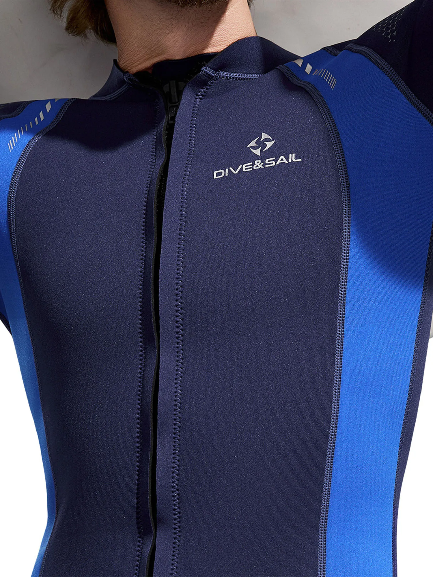 

3MM Neoprene Wetsuit Men Diving Jacket Long Sleeve Snorkeling Coat Male Surfing Winter Jacket Rush Guard Thermal Swimwear