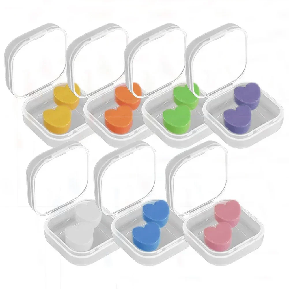 Bouchons d'oreille en silicone en forme d'amour pour le sommeil, isolation phonique, réduction du bruit, anti-bruit, natation, étanche, bouchons d'oreille intra-auriculaires