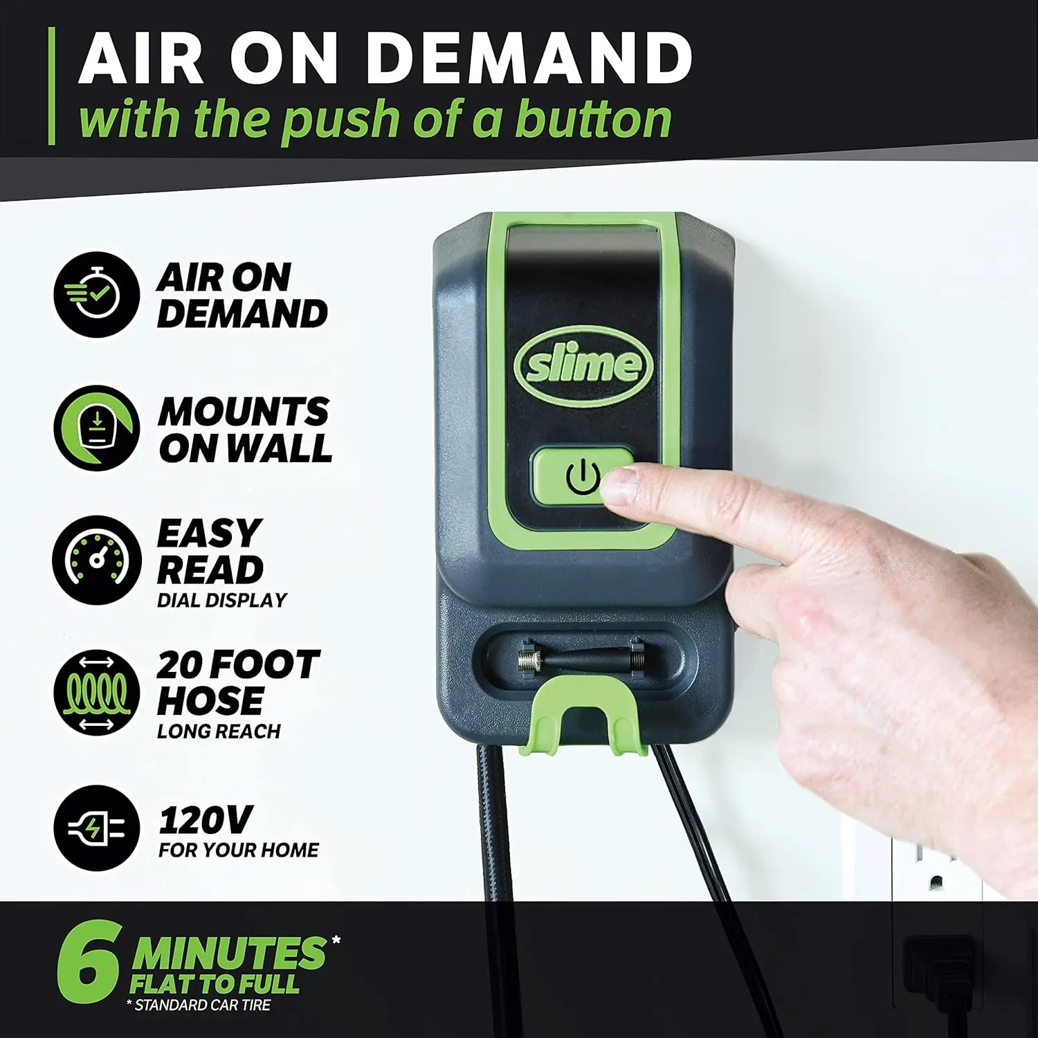 Portable Tire Inflator Air Compressor for Cars And Bikes 120V Auto Shut-off Inflation Pump