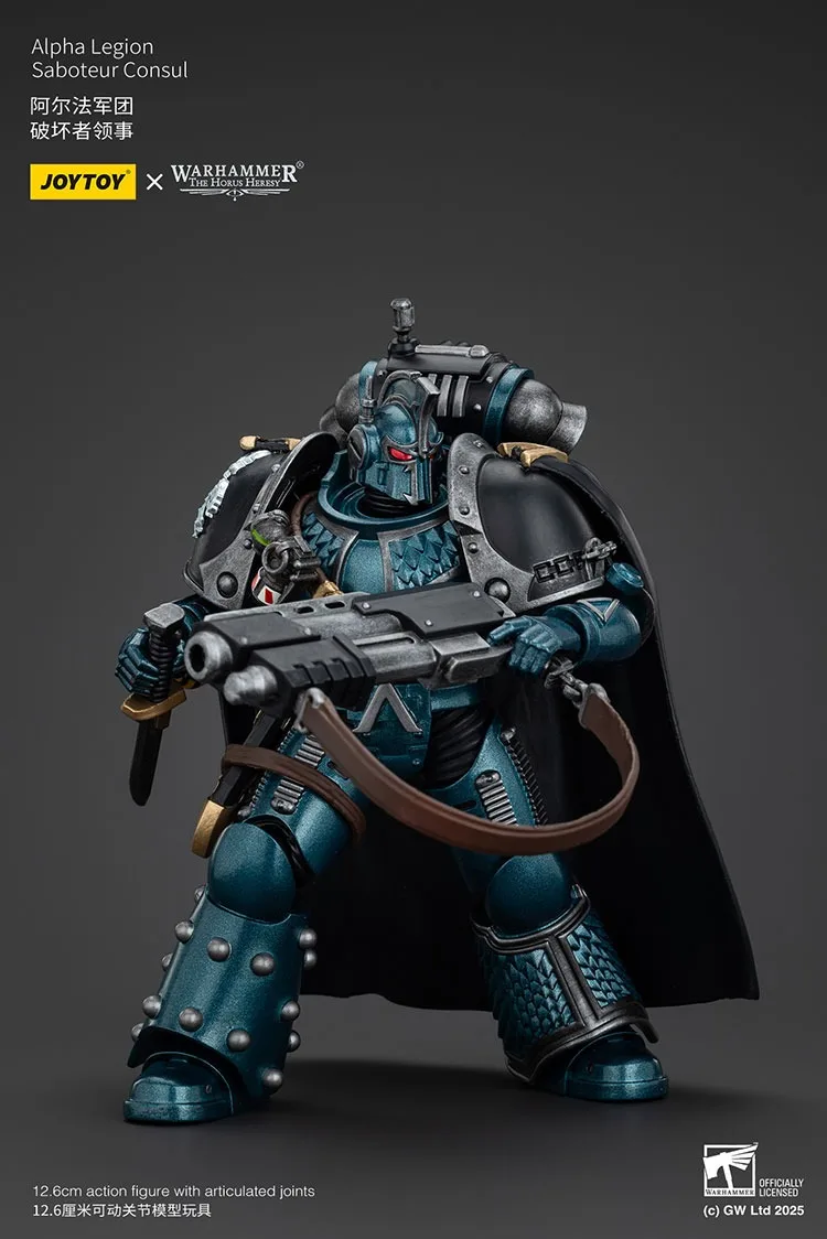

JOYTOY Warhammer "The Horus Heresy" Alpha Legion Saboteur Consul Фигурка Кукла Коллекция Украшения Подарок Оригинальная Модель