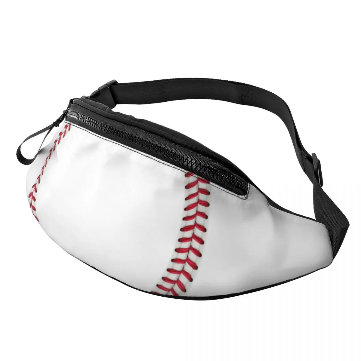 

Baseball Lace Pattern Fanny Bag Customized Softball Thread Crossbody Waist Pack Men Women Traveling Phone Money Pouch