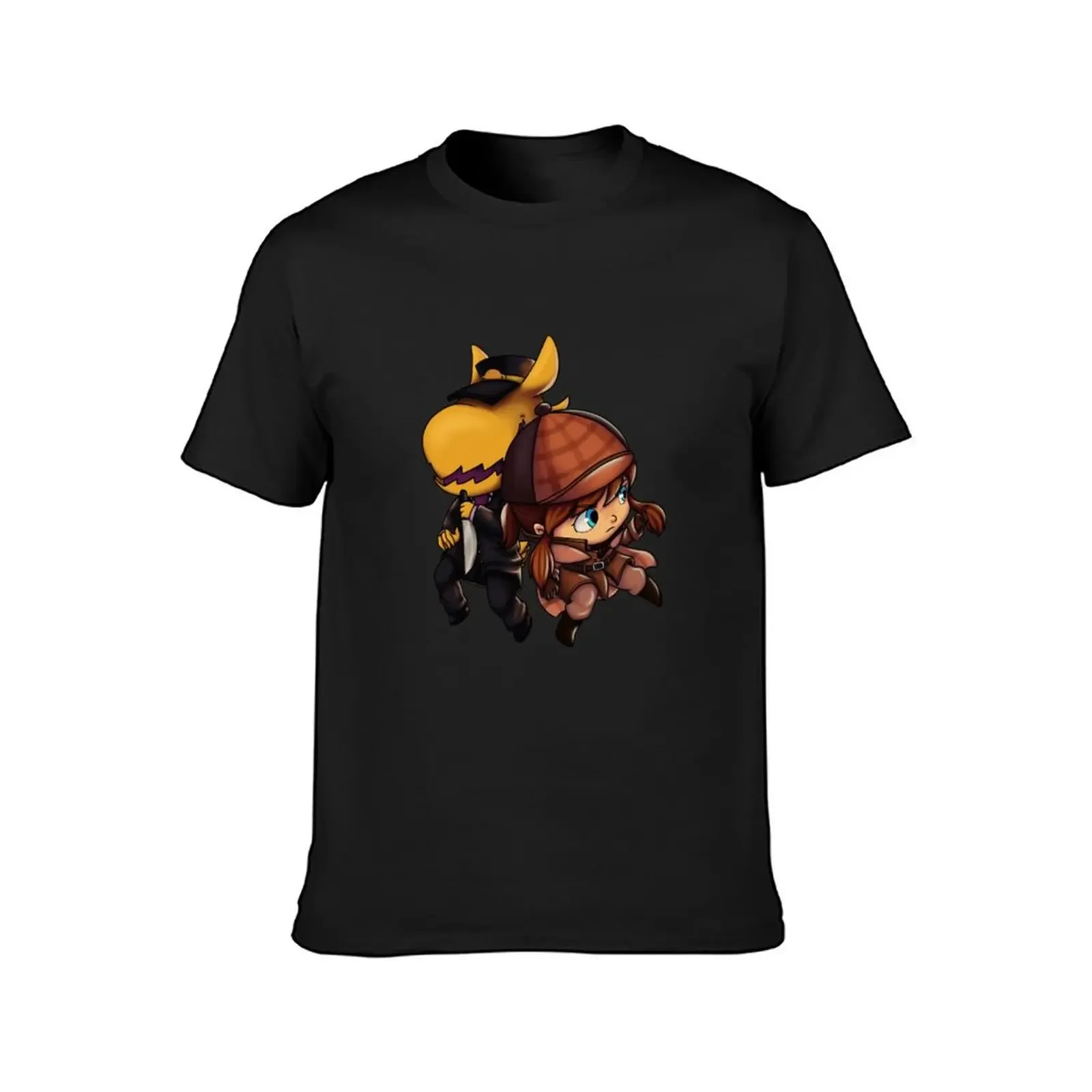 A Hat in Time Hat Kid + Conductor T-Shirt kawaii clothes plain oversized t shirts for men