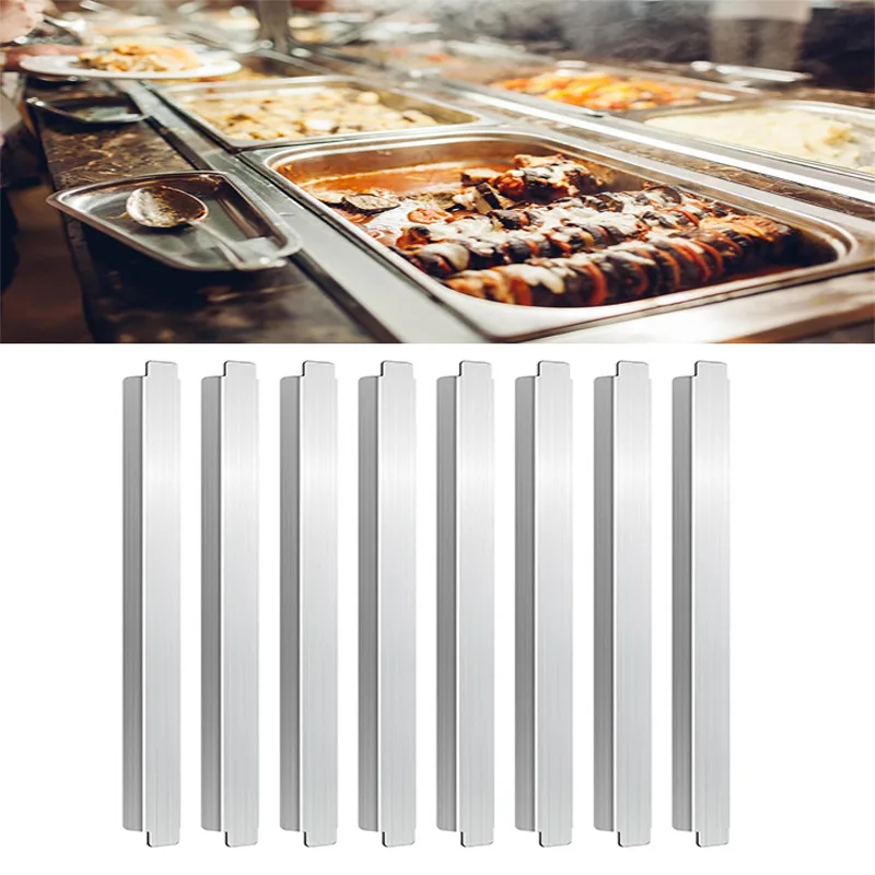 Universal Stainless Steel Adapter Rod Metal Food Partition Bar Table Adapter Pole Commercial Food Service Fitting Accessories