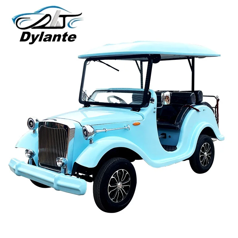 2026 New Factory 5-14 Seater 72V Lead-Acid Battery And Lithium Battery Optimal Powered 5KW Motor City Tour Electric Classic Car