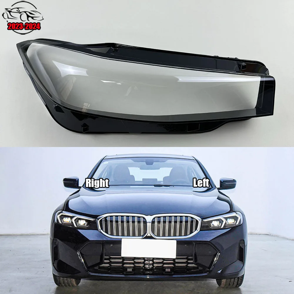 

For BMW 3 Series G20 G28 2023 2024 Car Front Headlight Lens Cover Auto Headlamps Lampcover Transparent Lampshades Lamp Shell