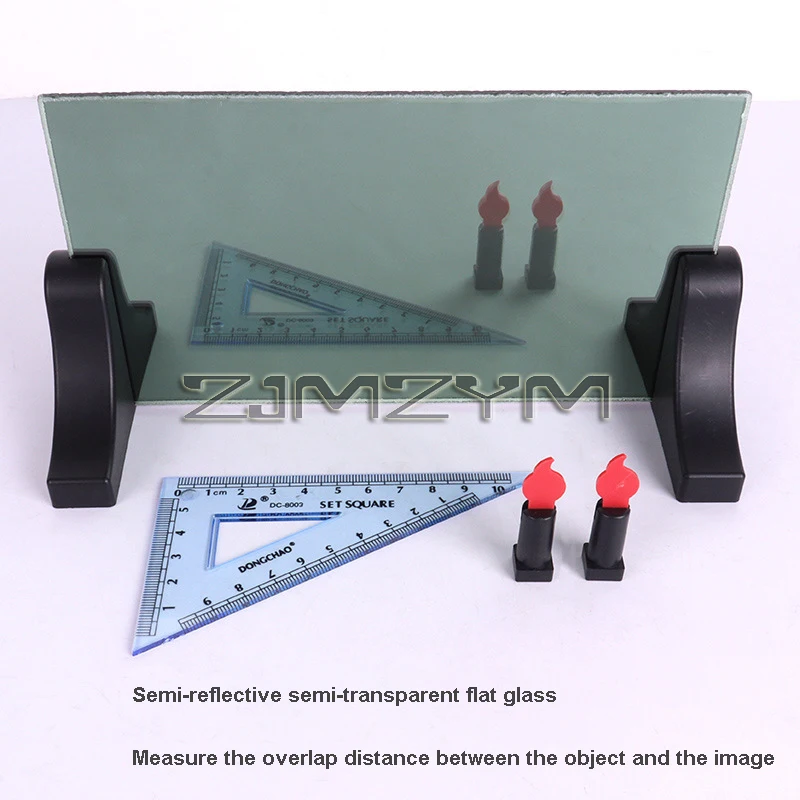 Plane Mirror Imaging Experimental Equipment Semi-Reflector Object Image Physical Optics Experimental Imaging Teaching Equipment