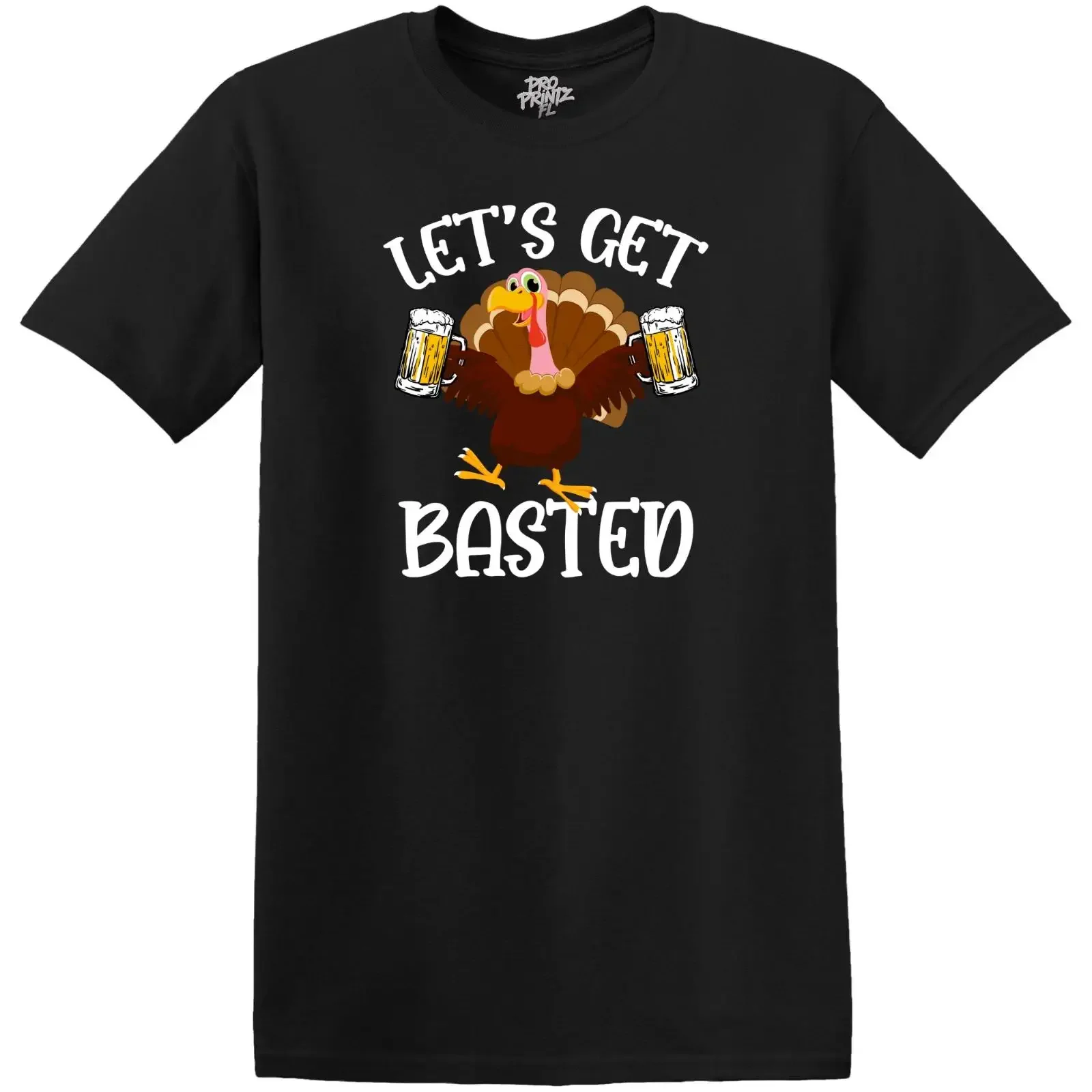 Thanksgiving T Shirt Let's Get Basted vintage Washed Soft Stretched Breathable Versatile Unisex fashion Comfortable