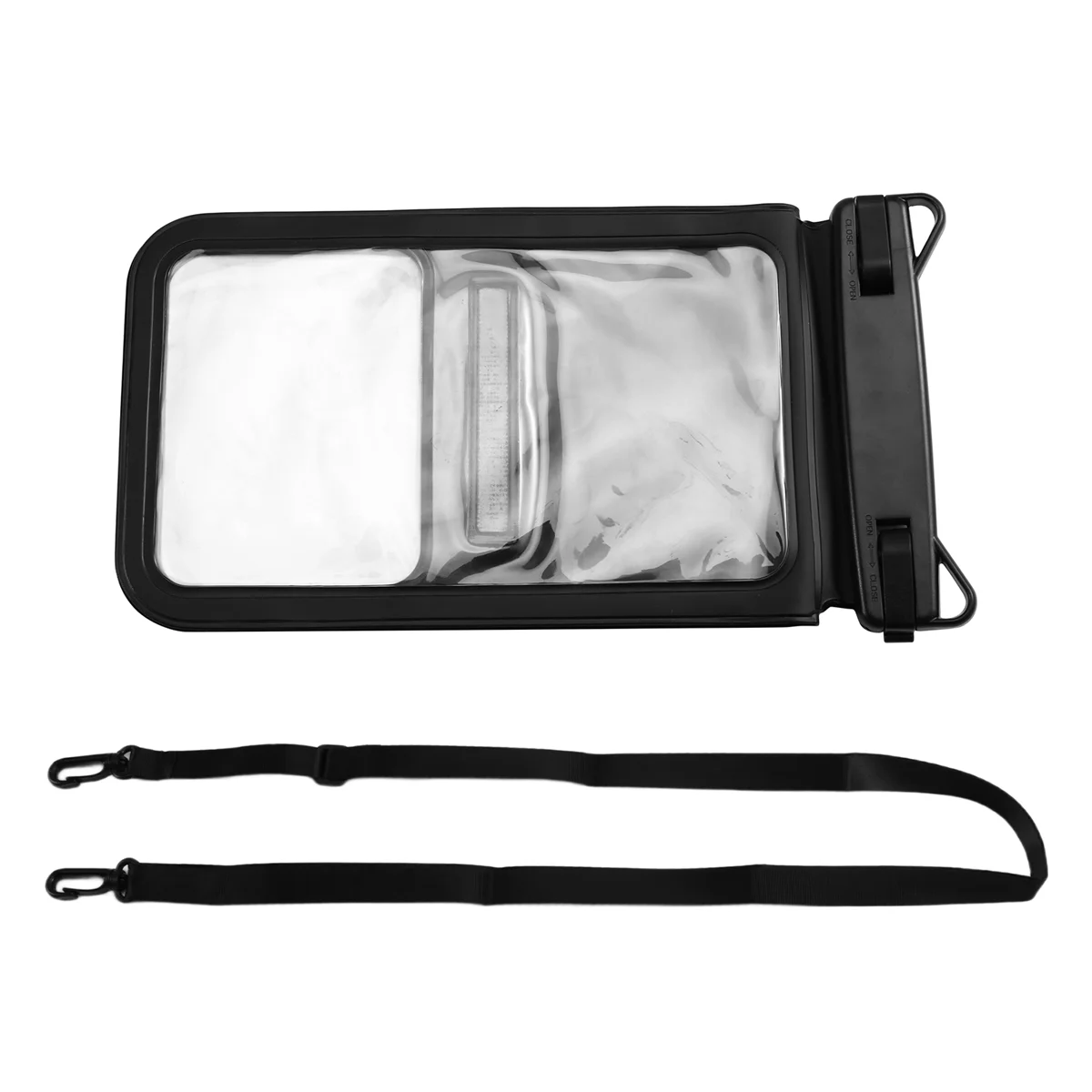 New Double Space Waterproof Phone Pouch IPX8 Waterproof Underwater Phone Case with Lanyard Phone Dry Bag for Beach Swimming