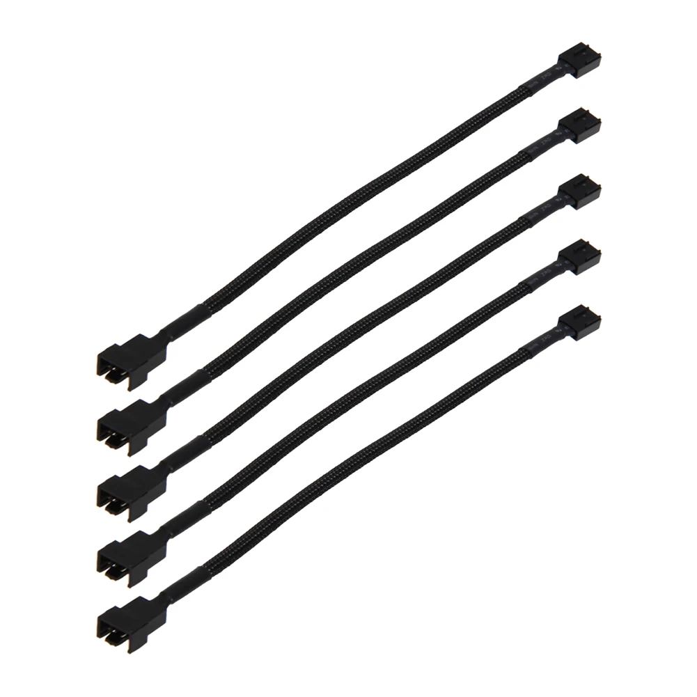 5 Pcs 4 Pin PWM Connector Case Fan Extension Power Cable Extending Cable PWM Fan Extension Cable for Compure CPU Cooling System