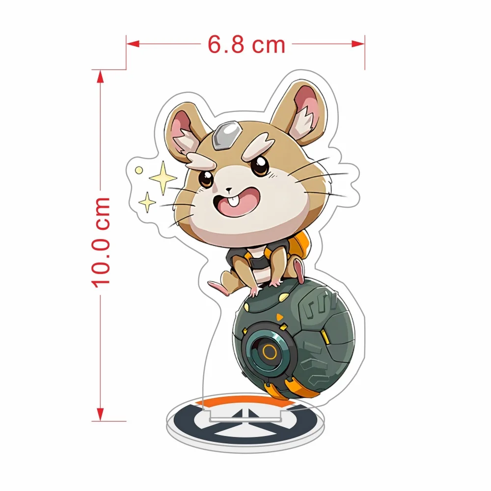 Game Overwatch 2 Acrylic Stand keyring Anime Toy Cosplay Character Roles Desktop OrnamentAccessories Good Collection Gifts 10cm view 6