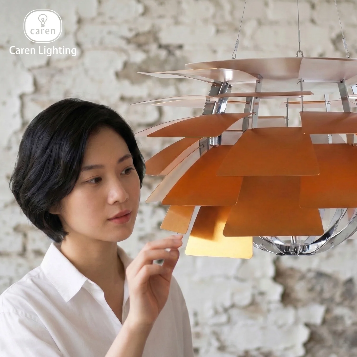 

DIY Full Component Conifer Cone Chandelier Replacement Frame Layered Petal Pendant Core Support Skeleton and Leaves Mid-Century