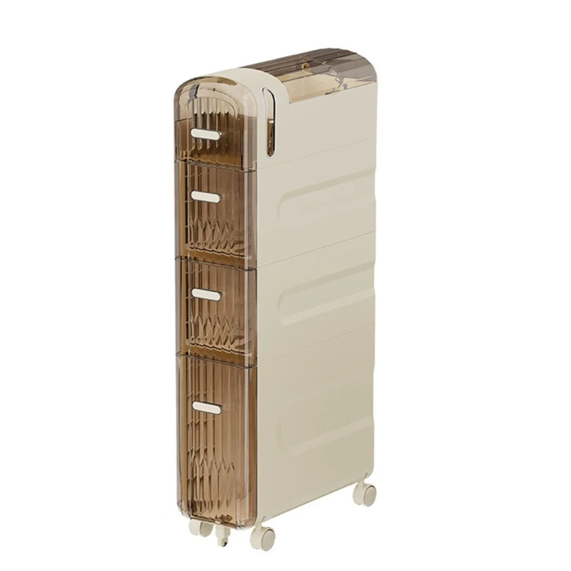 Clear 4 Layer Storage Organizers Convenient 4 Layer Storage Unit Organization Drawer for Tight Spaces in Any Room