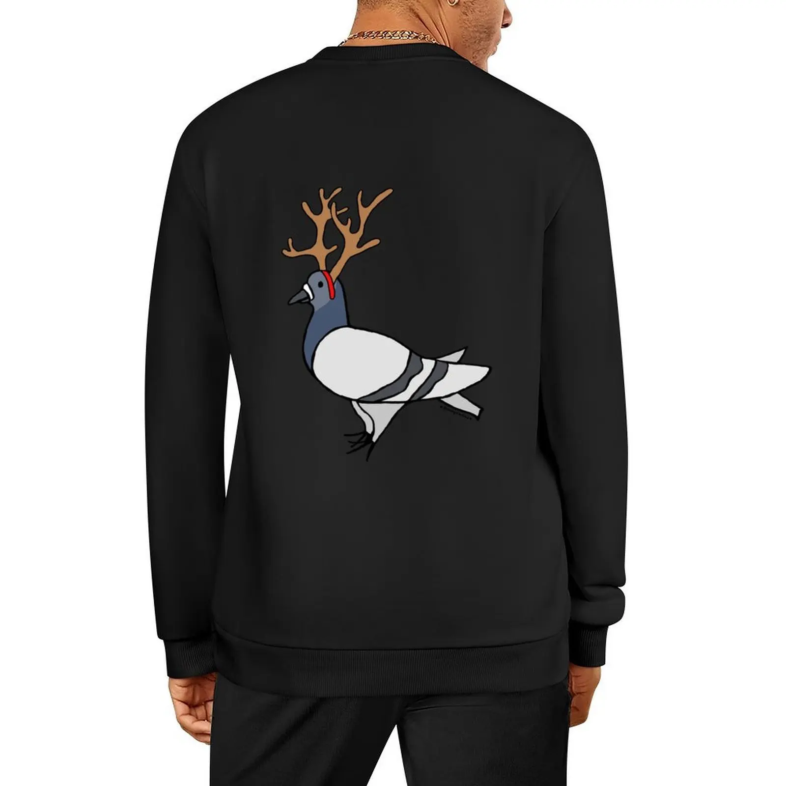 

Christmas Reindeer Fred the Pigeon Pullover korean clothes autumn jacket men tracksuit men japanese style oversize sweatshirt